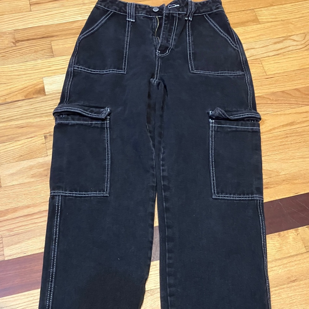 SHEIN Black Bootcut Jeans for Men
